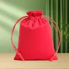 Bolsa de terciopelo con cordón personalizada, Bolsa pequeña de tela para joyería, Bolsa de almacenamiento negra, Bolsa de terciopelo con cordón personalizada