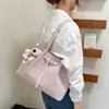 Bolsa de ombro feminina com estampa de padrão trançado moderno, nova bolsa de axila estilosa e requintada para o dia a dia 2026, bolsa tote vintage versátil