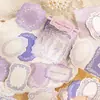 Paquete de papel material Yuxian, tema de patrón vintage en relieve, material DIY para journaling, 30 hojas en 4 diseños