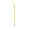 Cordón de seguridad de resorte de alambre de acero fabricado en fábrica con hebilla doble, cuerda retráctil anti-pérdida, adecuado para pesca en el mar, pesca con señuelo y como herramienta para prevenir caídas.