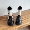 Botas Retro Elegantes de Media Pantorrilla para Niñas Otoño/Invierno 2026 Nuevas Llegadas Botas de Moda Cómodas con Suela Suave para Niños Medianos y Mayores Botas de Piel