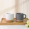 Taza de Cerámica de Color Sesame Glaseado Más Vendida de Amazon Taza de Té para Oficina Taza de Café de Cerámica Pintada a Mano Taza para Leche de Avena