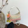 Bolso Tejido de Bloques de Color de Moda de Este Año, Bolso Cruzado para Mujer, Nuevo Estilo 2026, Bolso Cruzado Versátil a la Moda, Bolso Pequeño