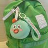 Fábrica de Silicone Dongguan Pingente de Mochila Porta-moedas Cabeça de Casal Fofa Bolsa para Fones de Ouvido Bolsa Pequena com Zíper para Moedas