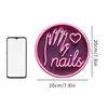 Arte de Uñas Corazón Morado Día de San Valentín Transfronterizo Pegatinas que Brillan en la Oscuridad Decoración de Habitación de Casa Pegatinas de Pared Autoadhesivas Pintura Impermeable y a Prueba de Aceite