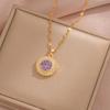 Collar para Mujer, Colgante Creativo de Flor de Zirconia en Forma de Corazón, Diseño Nicho, Cadena Versátil para Clavícula, Joyería de Moda para Mujer