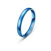 Anillo Sencillo de Acero Inoxidable de 2 mm de Fábrica Original, Múltiples Colores en Stock, Resistente al Agua, No se Desvanece, Soporta Grabado, Envío Directo en una Pieza