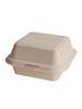 Caja de Embalaje Desechable de Tiramisú de Moda Caja Bento de Pulpa Caja para Hamburguesa Caja para Postre Sándwich Caja para Pastel de 4 pulgadas