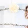 Accesorios Cadena de Cintura Camelia Cinturón Delgado Vestido Decorativo para Mujer con Estilo Fragante Cadena Dorada Sello de Cintura Sentido de Alta Gama