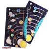 Rompecabezas Infantil Sistema Solar Ocho Planetas Caminar Cognitivo Rompecabezas Jardín de Infancia Clase Pequeña Educación Temprana Exploración Científica Rompecabezas