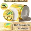 Amazon Pegatina de Etiqueta Térmica Láser Holográfica Océano 50x50mm Autoadhesiva Redonda Papel para Impresión Térmica