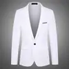 Chaqueta de Traje para Hombre Casual de Negocios Profesional Traje Formal Solapa Ajustada Boda Mono Chaqueta de Traje de una Pieza para Hombre