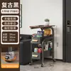 Novo produto: prateleira de armazenamento para lanches, cozinha e geladeira, com posicionamento lateral, design retrátil e carrinho móvel para armazenamento versátil