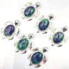 Colgante de Tortuga de Aleación de Gema de Cristal Natural Joyería Europa y Estados Unidos Comercio Electrónico Transfronterizo Suministro al por Mayor de Comercio Exterior