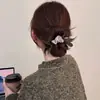 Goma para el pelo tejida con lazo estilo coreano para mujer, realza el volumen del cabello, Cuerda para moño, Goma para coleta de alta gama