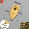 Th694 Tirador de Semilla de Melón Vintage para Armario de Ropa y Gabinete Tirador de Puerta Estilo Chino Tirador de Cajón Antiguo de Cobre Puro Antiguo