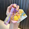 Chaveiro Oficialmente Licenciado Pato Amarelo Energético Preenchido com Óleo Pingente para Mochila de Estudante Chaveiro de Carro Pequeno Presente
