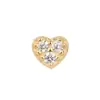 Runxin nuevos pendientes dulces encantadores pequeños frescos moda simples pendientes de diamante para mujer exquisito temperamento joyería para la oreja