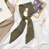 Nuevo accesorio para la cabeza de Primavera y Otoño, diadema, bufanda fina larga y estrecha estilo coreano, bufanda para mujer, pañuelo pequeño, cinturón, corbata, cinta para bolsa, cinta