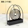 Porta espiral antimosquitos ignífugo para uso doméstico, Bandeja para espiral antimosquitos de acero inoxidable con tapa, Soporte para espiral antimosquitos, Diseño creativo con asa y cenicero