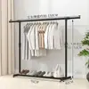 Novo cabideiro de chão estilo minimalista, cabideiro móvel para quarto, dormitório, varanda, varal vertical simples atacado