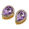 Venda Quente Transfronteiriça 7*10 Gota d'Água Colorida Acrílico Garra Dourada Garra de Girassol Strass para Costura à Mão Acessórios de Cabelo DIY e Decorações de Sapatos