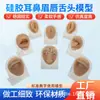 Molde de Práctica de Rasgos Faciales de Silicona Humana para Principiantes para Aprender a Perforar Orejas, Nariz, Ojos, Hueso de la Ceja, Lengua, Labios y Uñas del Ombligo