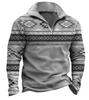 Camisa polo masculina de manga comprida com estampa digital 3D transfronteiriça europeia e americana, moda casual, outono e inverno 2023