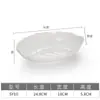 Prato de melamina para panela quente, imitação de porcelana, prato para pratos frios, design criativo e elegante, formato assimétrico, para hotel e restaurante.