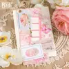 Flores de Papel Material Momo Serie Danza de Mariposas Ins Mariposa Diario Base Decorativa DIY Pegatinas 30 Hojas en 6 Diseños