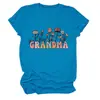 Abuela Plantas Florales Amazon eBay Tienda Independiente Camiseta Casual Cómoda para Mujer Cuello Redondo Manga Corta En Stock