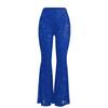 2024 Europa y Estados Unidos transfronterizos mujeres sexy malla perspectiva plástico pantalones mujeres Amazon comercio exterior al por mayor pantalones de pierna ancha mujeres