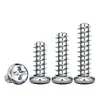 Acero Inoxidable 304 Spot Wholesale Tornillos Autorroscantes Redondos Cabeza Redonda Cola Plana M1-M5 Phillips Cabeza de Pan Tornillos Electrónicos de Precisión