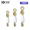 Elemento central Pesca de Taiwán accesorios pequeños bolsa a granel venta al por mayor conector de ocho anillos anti-enredos clip rápido de silicona para línea secundaria