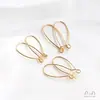 Pendientes de Gancho Cerrado para Oreja Color-Preservante Rellenos de Oro de 14K Pendientes con Forma de I de Oreja de Conejo Hechos a Mano DIY Colgante de Oreja Accesorios de Joyería para Oreja