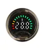 Mini Medidor Digital Redondo de Voltaje y Potencia para Batería de Plomo-Ácido y Litio Medidor de Voltaje CC 8-100V Universal para Dos o Tres Cables