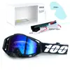 Set de Casco de Motocicleta Clásico en Stock, Gafas Todoterreno, Gafas de Exterior a Prueba de Viento, Gafas de Esquí UV, Gafas de Montar