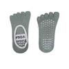 Calcetines de yoga de cinco dedos, suaves, elásticos, con partículas 3D, antideslizantes, de banda ancha y presión lenta, sin espalda, muy vendidos.