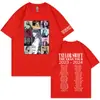 Camiseta de Algodão Manga Curta Cor Sólida Estampa de Letras Verão Masculina Meia-manga Europeia e Americana Mais Vendida Roupas de Comércio Exterior Roupas de Classe Camiseta Básica