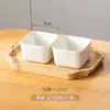 Sumeiji Cerâmica Doméstica com Duas Alças Resistente a Altas Temperaturas Panela para Ensopados Ovos Cozidos no Vapor com Tampa Copo para Arroz Cozido Caneca para Ensopados Custard de Ovo para Crianças Cozido com Água