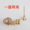 Suporte de Incenso em Forma de Cabaça, Queimador de Incenso Vintage, Suporte para Incenso, Bandeja para Incenso, Acessórios de Sândalo, Ornamento de Suporte de Incenso Metálico Estilo Chinês