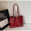 Nueva Bolsa de Hombro Único de Moda Tendencia 2026 para Mujer, Bolso Tote Versátil de Cuero de Cera de Aceite Vintage para el Día a Día, Bolso de Axila de Gran Capacidad