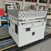 Plataforma de Soldagem Flexível é Usada com Linha de Produção Automatizada por Robô. O depósito é feito na plataforma ajustável sob a plataforma
