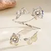Pulsera de Brazo con Flor de Goteo de Aceite Estilo Metal Europeo y Americano, Pulsera de Moda y Dulce, Joyería de Gama Alta de Nicho