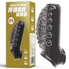 Condón para Pene para Hombre Hengha, Condón Retardante con Bloqueo de Semen, Condón Sexy de Cristal, Condón con Forma Especial de Diente de Lobo, Venta al por Mayor de Productos para Adultos