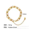 Pulsera de Acero de Titanio con Diseño de Diamante Retorcido Estilo Europeo y Americano Lele Jewelry para Hombres y Mujeres, Diseño de Nicho Hip-Hop de Moda con un Estilo Fresco y Minimalista