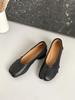 Nuevos Zapatos de Ballet para Mujer Verano 2025 con Dedos Separados y Punta Redonda, Diseño de Nicho, Tacón Grueso, Punta Redonda, Boca Baja Fruncida, Zapatos de una Sola Pieza