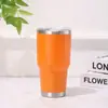 Caneca de Carro Europeia Americana Simples de Aço Inoxidável 304 Isolada para Manter o Frio Portátil Caneca de Cerveja para Carro 30oz Copo de Gelo Venda por Atacado