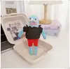 Colgantes de peces geniales, peces flácidos, peces que yacen planos de los residentes de Fondo de Bikini, accesorios para llaveros, chalecos de cama, Año Nuevo