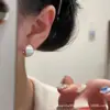 Brincos Largos Estilo Retrô Exagerado Gota d'Água Escovados Tendência Retrô Outono e Inverno Brincos de Alto Padrão para Mulheres